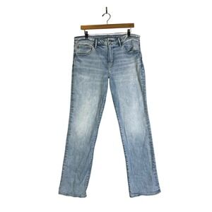 American Eagle Outfitters Men's Airflex Light Wash Straight Jeans Size 34x34